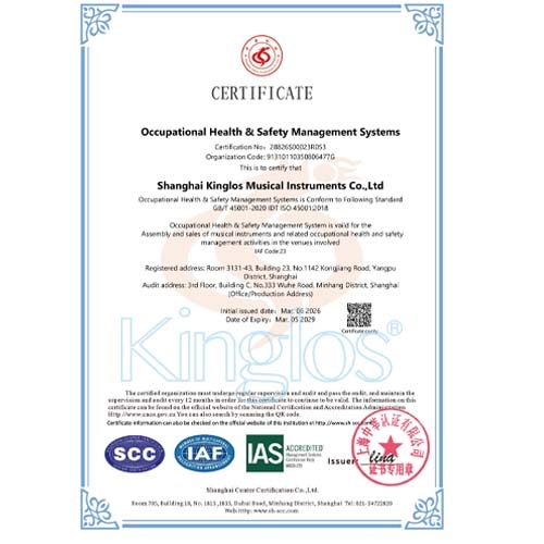 Occupational Health & Safety Management System Certificate
